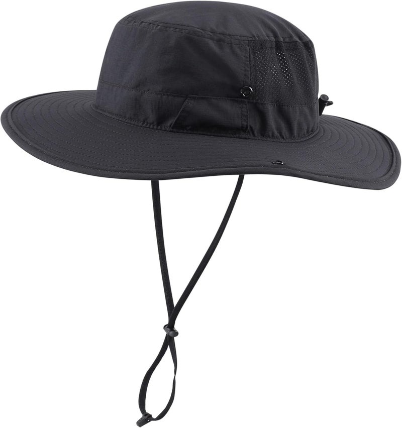 Connectyle Men's Sun Hat UPF 50+ Wide Brim Bucket Hats for Fishing Hiking Gardening Adjustable Boonie Hat Outdoor Safari Hats - Image 1